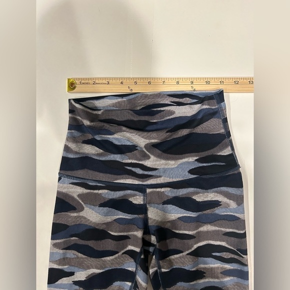 Lululemon Wunder Under Leggings 4 Full Length High Rise Blue Camo - Picture 5 of 8
